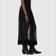 Picture of ALLSAINTS WOMEN'S TRIXIE LACE SKIRT JET BLACK 5