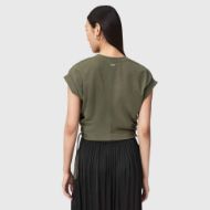 Picture of ALLSAINTS WOMEN'S MIRA SATIN TEE WILD GREEN 2