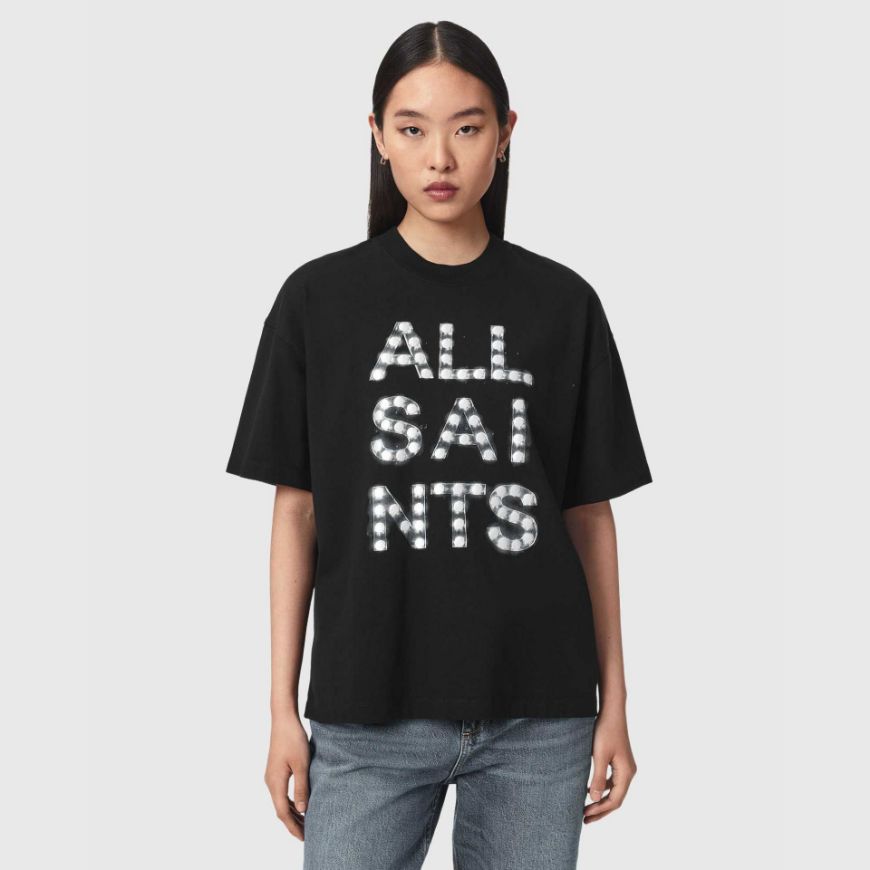Снимка на ALLSAINTS ДАМСКИ ТОП NEON ETTA TEE BLACK