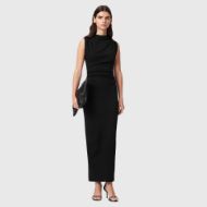 Снимка на ALLSAINTS ДАМСКА РОКЛЯ KATARINA COWL DRESS BLACK 4