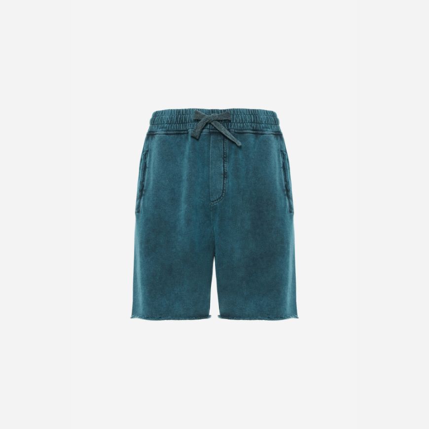 Снимка на DIRTY LAUNDRY МЪЖКИ БЕРМУДИ RAW EDGES SWEATBERMUDA SHADOW TEAL