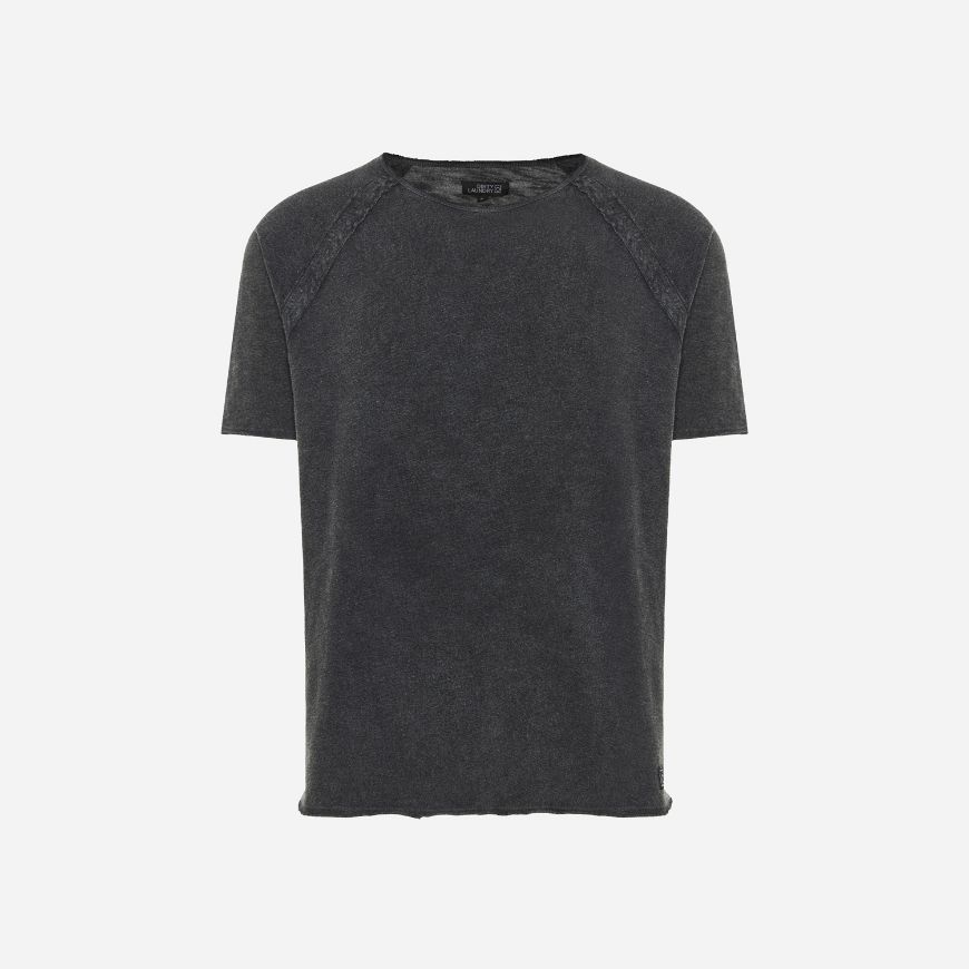 Снимка на DIRTY LAUNDRY МЪЖКА БЛУЗА RAGLAN T-SHIRT WITH RAW EDGES VINTAGE BLACK