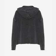 Picture of DIRTY LAUNDRY WOMEN'S LIGHT SLUB HOODIE VINTAGE BLACK 2
