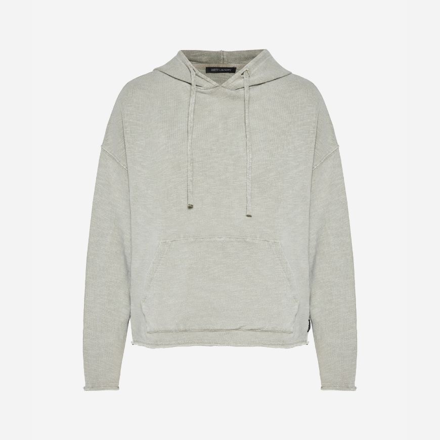 Picture of DIRTY LAUNDRY WOMEN'S LIGHT SLUB HOODIE VINTAGE GREIGE