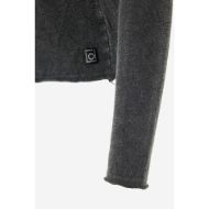 Снимка на DIRTY LAUNDRY ДАМСКИ ТОП SLUB LONGSLEEVE WITH RAW EDGES VINTAGE BLACK 3