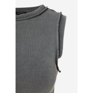 Снимка на DIRTY LAUNDRY ДАМСКИ ТОП CURVED HEM RIB TANK TOP VINTAGE GREY 4