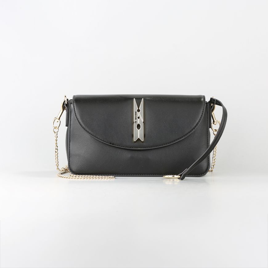 Picture of LOVE MOSCHINO WOMEN'S SMART DAILY BAG PINNED LOVE BLACK