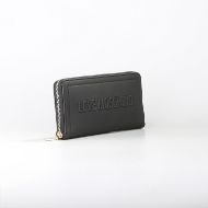 Picture of LOVE MOSCHINO WOMEN'S ZIP AROUND WALLET SIGNATURE LOVE BLACK 2