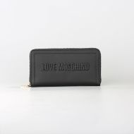 Picture of LOVE MOSCHINO WOMEN'S ZIP AROUND WALLET SIGNATURE LOVE BLACK 1
