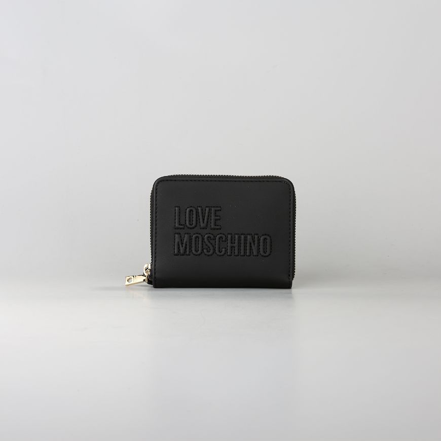 Picture of LOVE MOSCHINO WOMEN'S SMALL WALLET SIGNATURE LOVE BLACK