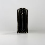 Picture of LOVE MOSCHINO WOMEN'S ZIP AROUND WALLET SIGNATURE LOVE PRINT BLACK 3