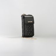 Picture of LOVE MOSCHINO WOMEN'S PHONE QUILTED BAG BLACK 2