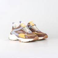 Снимка на LOVE MOSCHINO ДАМСКИ СПОРТНИ ОБУВКИ STARDUST SUEDE MESH BROWN 2