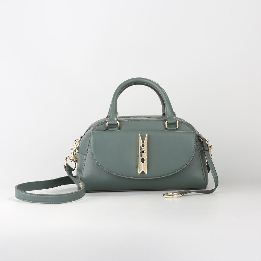 Picture of LOVE MOSCHINO WOMEN'S BAULETTO BAG PINNED LOVE GREEN