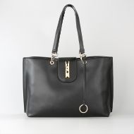 Picture of LOVE MOSCHINO WOMEN'S SHOPPING BAG PINNED LOVE BLACK 1