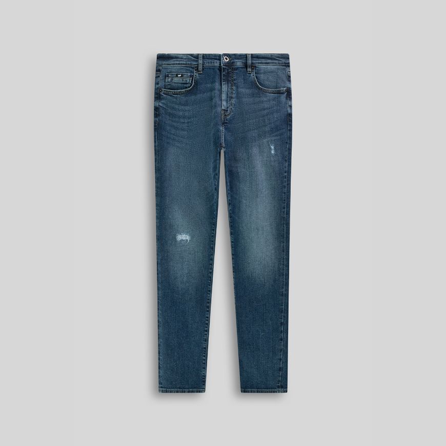 Снимка на GAS МЪЖКИ ДЕНИМ ALBERT SIMPLE REV 79MM STONE WASH MEDIUM BLUE/LIGHT
