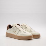 Picture of REPLAY MEN'S PLAYME ACTION LEATHER SNEAKERS WHITE/TAN 2
