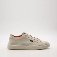 Picture of REPLAY MEN'S BRICE URBAN LEATHER SNEAKERS OFF WHITE 1