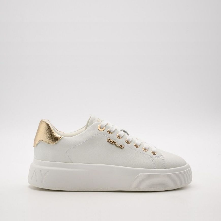 Снимка на REPLAY ДАМСКИ СПОРТНИ ОБУВКИ NOTTING W NOIR SNEAKERS WHITE/GOLD