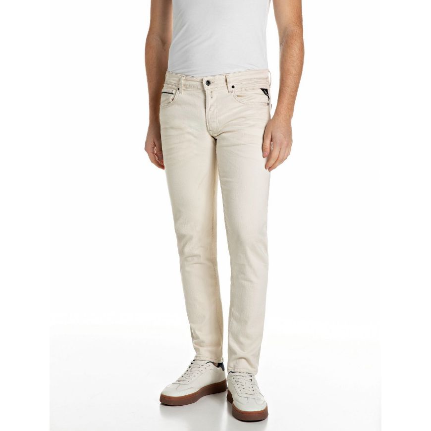 Снимка на REPLAY МЪЖКИ ДЕНИМ GROVER STRAIGHT-FIT COMFORT DENIM JEANS ECRU/GREGGIO