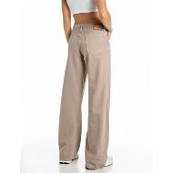 Снимка на REPLAY ДАМСКИ ДЕНИМ HALLEBE BARREL-FIT RECYCLED BULL DENIM JEANS SAVANNAH TAN 3