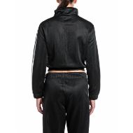 Снимка на REPLAY ДАМСКИ СУИТШЪРТ CROPPED POLY/COTTON SHINY ZIPPED SWEATSHIRT BLACK 2