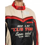 Снимка на REPLAY ДАМСКО ЯКЕ MIXED LAMBSKIN LEATHER & NYLON BIKER JACKET EGGNOG 3