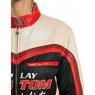 Снимка на REPLAY ДАМСКО ЯКЕ MIXED LAMBSKIN LEATHER & NYLON BIKER JACKET EGGNOG 5