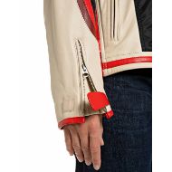 Снимка на REPLAY ДАМСКО ЯКЕ MIXED LAMBSKIN LEATHER & NYLON BIKER JACKET EGGNOG 4