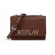 Снимка на REPLAY ДАМСКА ЧАНТА CROSSBODY BAG WITH LOGO DARK BROWN 1