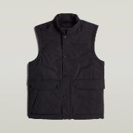Picture of G-STAR MEN'S CLEAN FOUNDATION VEST BODYWARMER DK BLACK 6