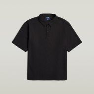 Picture of G-STAR MEN'S HEAVY WAFFLE LOOSE POLO DK BLACK 1