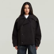 Picture of G-STAR WOMEN'S 4 POCKET CAPE JACKET DK BLACK 1