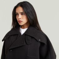 Picture of G-STAR WOMEN'S 4 POCKET CAPE JACKET DK BLACK 4