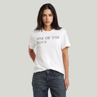 Picture of G-STAR WOMEN'S REGULAR TEXT T-SHIRT MILK 1