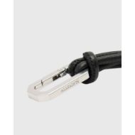 Picture of ALLSAINTS WOMEN'S HEART LEATHER BAG CHARM BLACK 2
