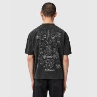 Picture of ALLSAINTS MEN'S IGNIS SHORT SLEEVE CREW WASHED BLACK 2