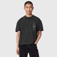 Picture of ALLSAINTS MEN'S IGNIS SHORT SLEEVE CREW WASHED BLACK 1