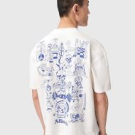 Picture of ALLSAINTS MEN'S IGNIS SHORT SLEEVE CREW CHALK WHITE 5