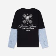 Picture of OTP MEN'S HOME TOWN LAYERED LOOSE FIT TEE BLACK 1