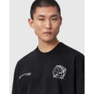 Снимка на ALLSAINTS МЪЖКА БЛУЗА CALLER SHORT SLEEVE CREW WASHED BLACK 4