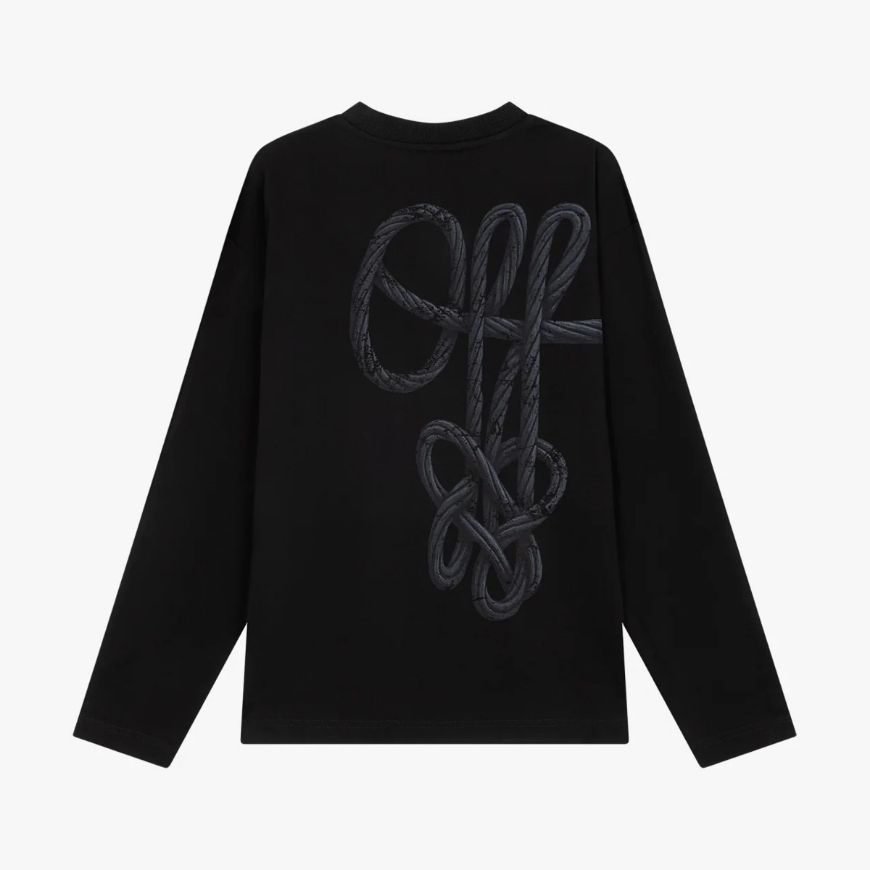 Picture of OTP MEN'S ROPE FLOW LONG SLEEVED TEE BLACK