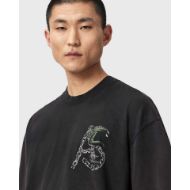 Снимка на ALLSAINTS МЪЖКА БЛУЗА LINX SHORT SLEEVE CREW WASHED BLACK 4