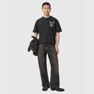 Снимка на ALLSAINTS МЪЖКА БЛУЗА WYVERN SHORT SLEEVE CREW WASHED BLACK 6