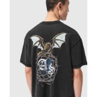 Снимка на ALLSAINTS МЪЖКА БЛУЗА WYVERN SHORT SLEEVE CREW WASHED BLACK 5