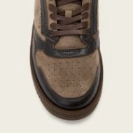 Picture of ALLSAINTS MEN'S REGAN LOW TOP DARK BROWN 5