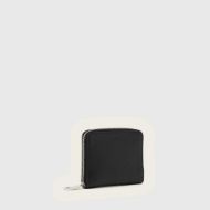 Picture of ALLSAINTS WOMEN'S LENA HEX ZIP WALLET BLACK/SILVER 1