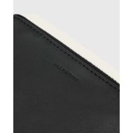 Picture of ALLSAINTS WOMEN'S LENA HEX ZIP WALLET BLACK/SILVER 5