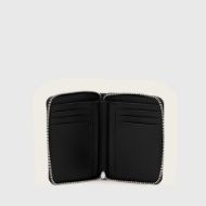 Picture of ALLSAINTS WOMEN'S LENA HEX ZIP WALLET BLACK/SILVER 2