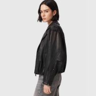 Снимка на ALLSAINTS ДАМСКО ЯКЕ SAMINA BIKER BLACK/BROWN 4